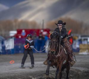 Regardless of snowpack, Skijoring takes off in the Wood River Valley