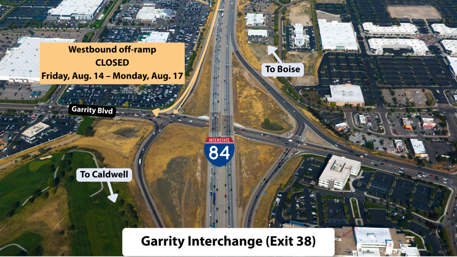 Work continues at I-84 Garrity Interchange