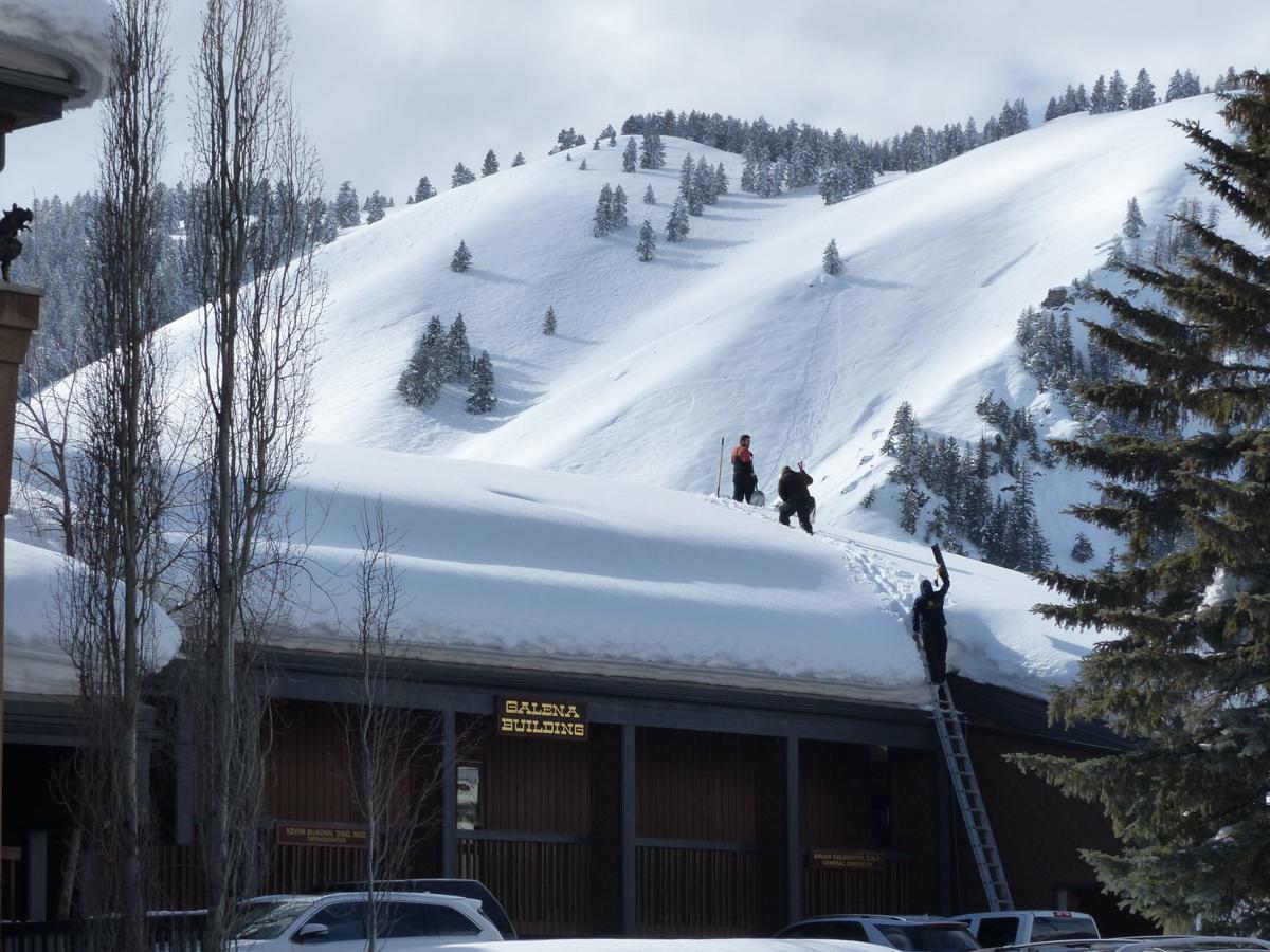 Sun Valley - roof shoveling