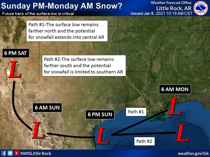 Weather Service Issues Winter Storm Watch In Four State Area For Sunday Local News Magnoliareporter Com