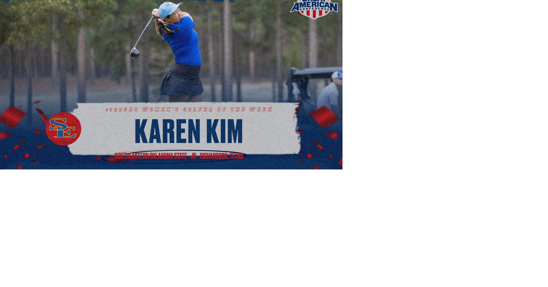 Southeastern Oklahoma athlete GAC Golfer of the Week