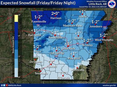 South Arkansas Under Advisory For Up To An Inch Of Snow Friday Afternoon Local News Magnoliareporter Com South Arkansas Under Advisory For Up To An Inch Of Snow Friday Afternoon Local News Magnoliareporter Com