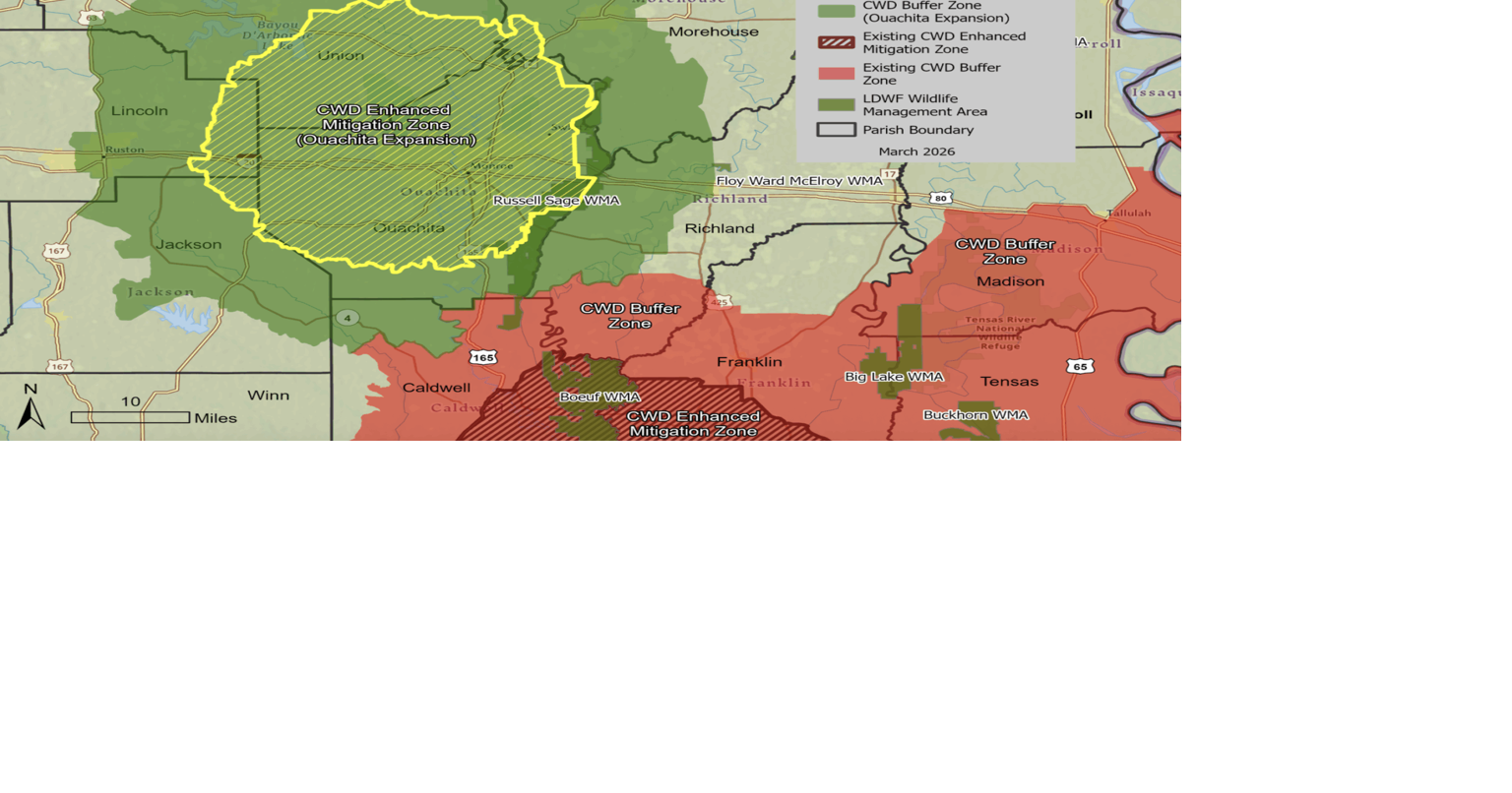 Louisiana Illuminator: Chronic wasting disease found in Ouachita Parish