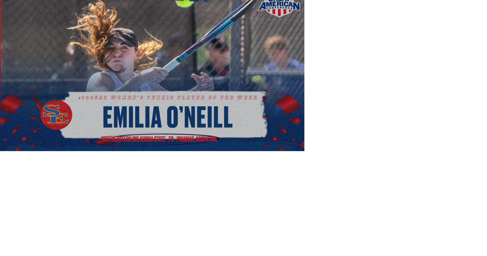 Southeastern Oklahoma star GAC's tops in tennis for week