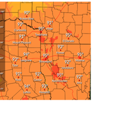 Magnolia Three-Day Weather/Sky Forecast: Sunny and humid through Monday