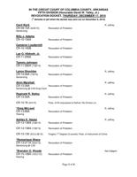 (With PDF of docket) Columbia County probation revocation cases and