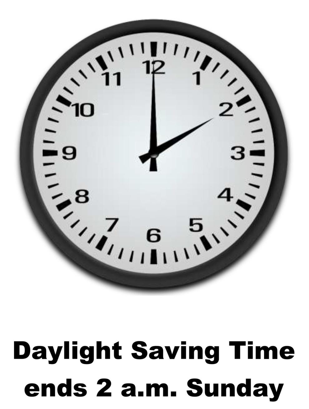 Daylight Saving Time starts now roll clocks back 1 hour Local News