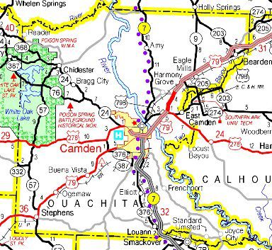 Ouachita River basin under flood warning due to rainfall forecast ...