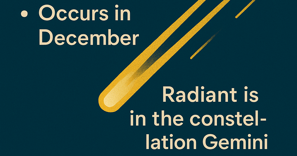 Magnolia Three-Day Weather/Sky Report: Sunny and mild, with a meteor shower building