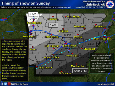 South Arkansas Bracing For 3 5 Inches Of Snow Single Digit Wind Chill Local News Magnoliareporter Com