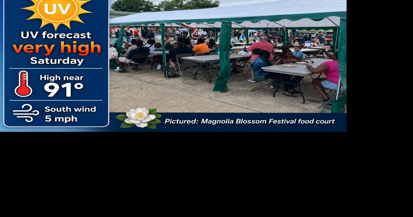 Magnolia Three-Day Weather/Sky Report: Warm conditions today
