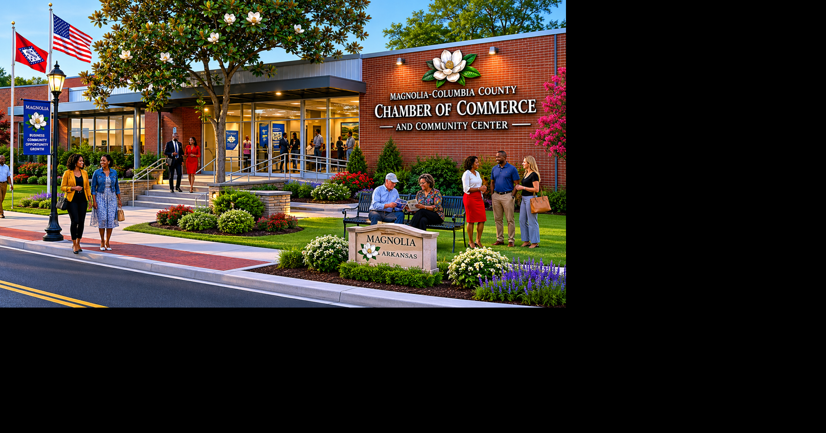 Re-imagining Magnolia with ChatGPT: Former Entergy Arkansas office