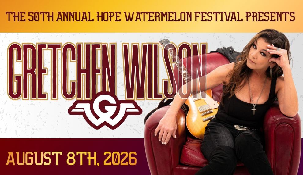 Gretchen Wilson will headline 50th Annual Hope Watermelon Festival Concert
