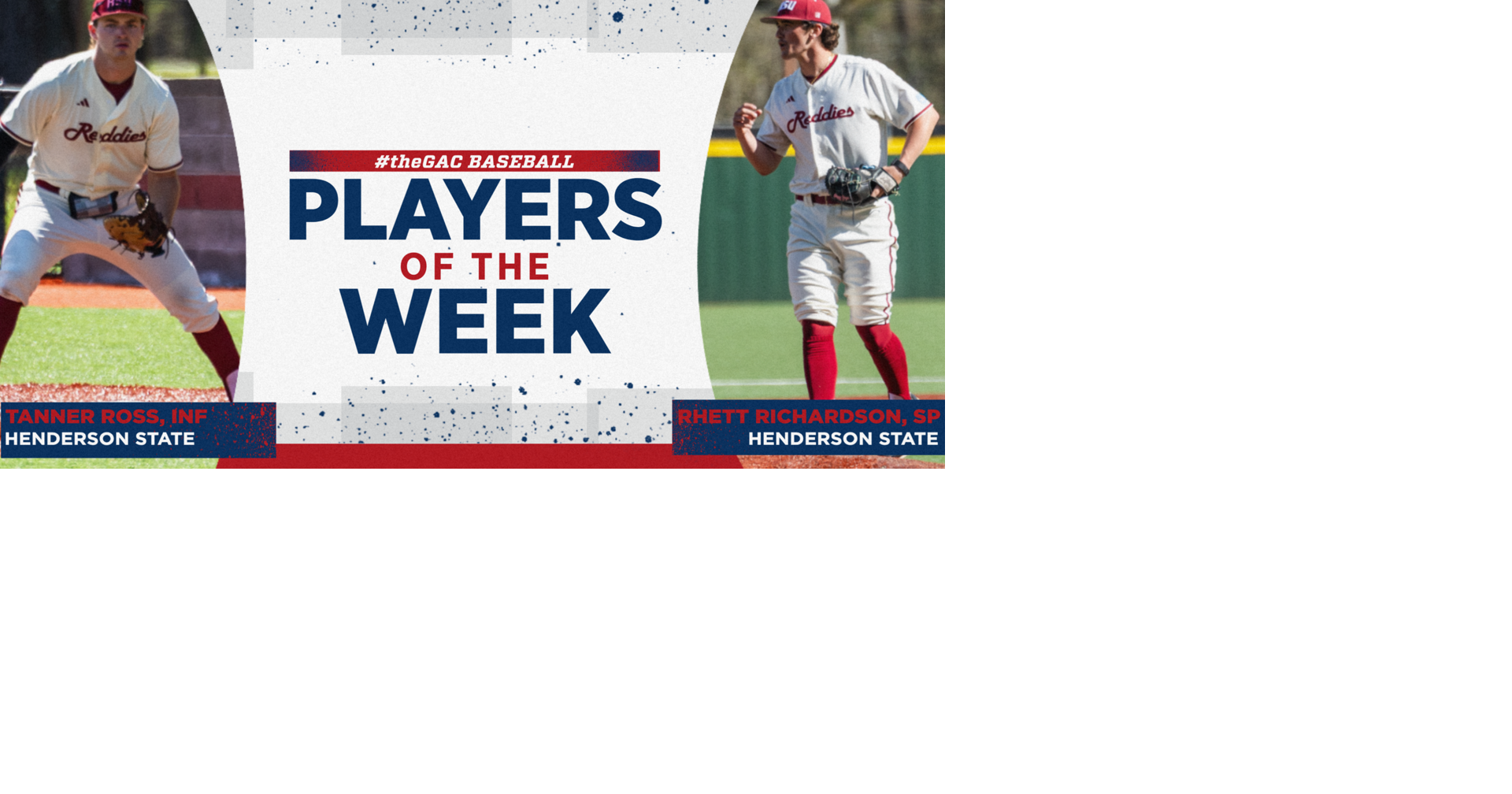 Henderson sweeps week's baseball honors | Southern Arkansas University ...