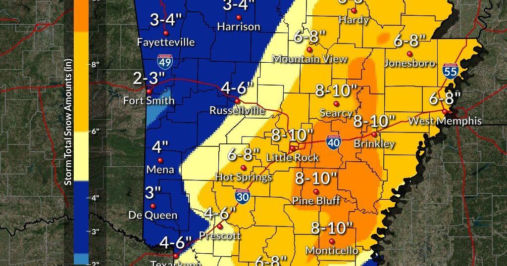 Winter Storm Arrives In South Arkansas With 4 6 Inches Of Snow Expected By Nightfall Local News Magnoliareporter Com Winter Storm Arrives In South Arkansas With 4 6 Inches Of Snow Expected By Nightfall Local News Magnoliareporter Com