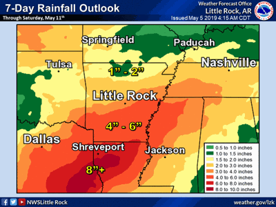arkansas week south magnoliareporter inches rain