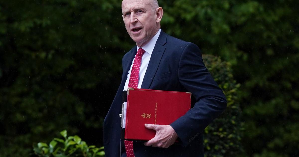 UK defense secretary resigns, saying the government is not willing to spend enough on the military