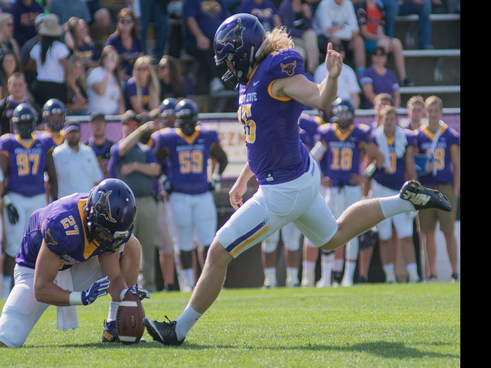 Kicker Hits Record Fg As Msu Defeats Crookston In Home Opener Sports Mankatofreepress Com