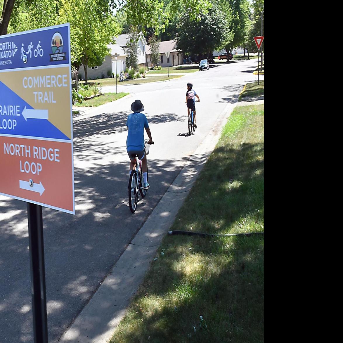 New signs and map kiosks make North Mankato more bikeable ...