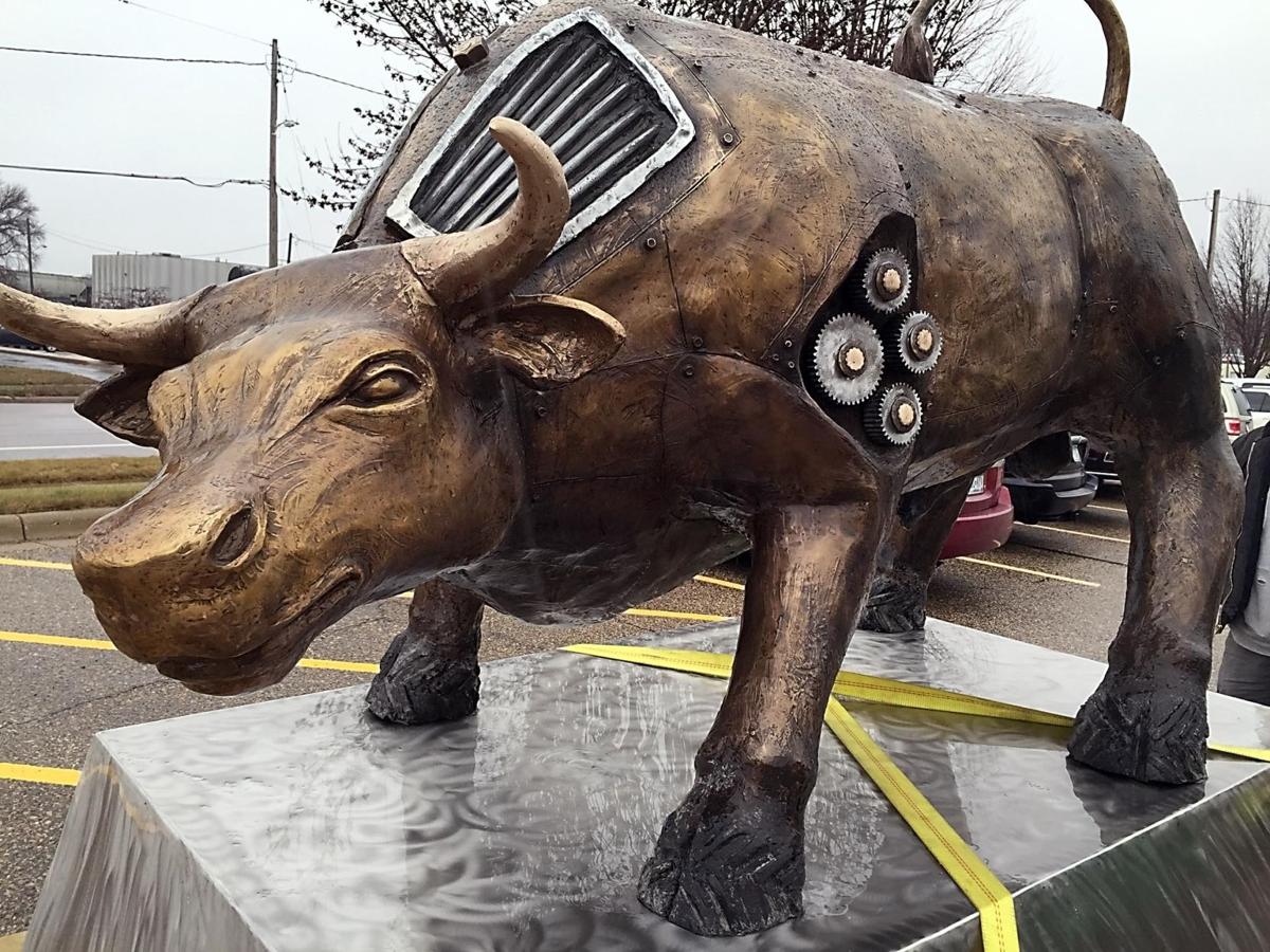 Downtown Businesses Commission Bull Sculpture Local News Downtown businesses commission bull sculpture local news