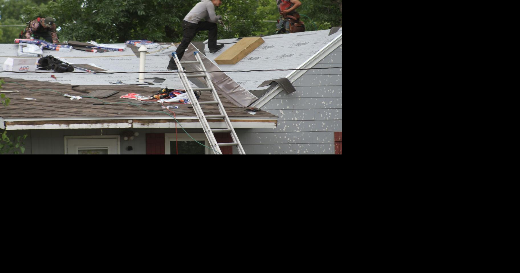 Roofing permits soar as construction companies catch up