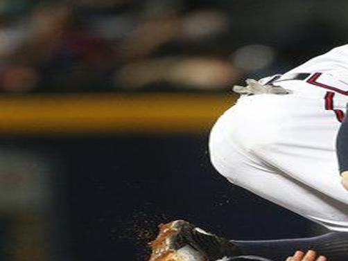 Minnesota Twins pitcher Johan Santana watches a sixth inning pitch on his  way to his sixth win as the Twins beat the Milwaukee Brewers 6-3 Friday,  June 25, 2004 in Minneapolis. (AP