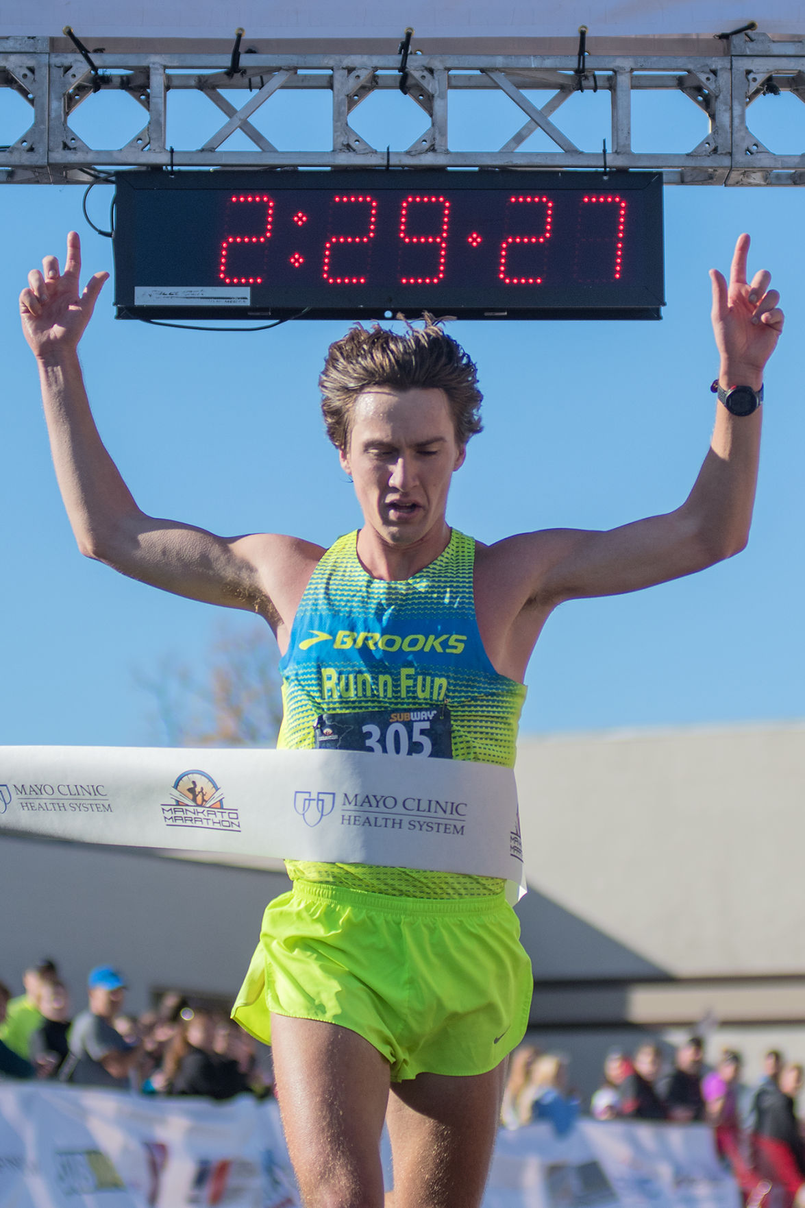 MANKATO MARATHON Minnesota State grad student is overall winner