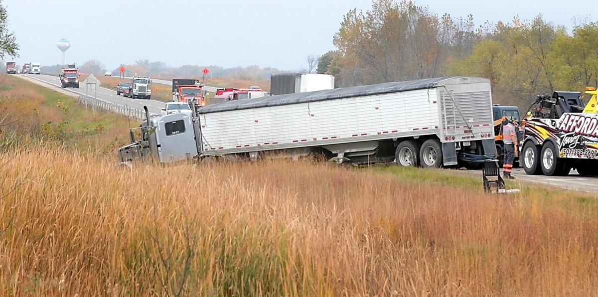 Two injured in Highway 14 crash between semi and three vehicles Local News
