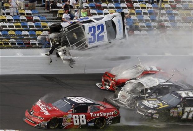 At least 33 fans injured in fiery Daytona NASCAR crash | Sports