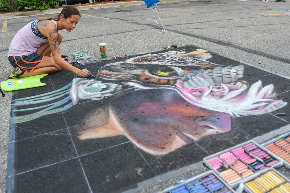 Chalk Art Helps Raise Awareness About Wheelchair Accessibility