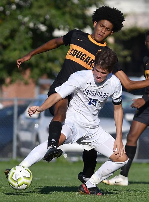 Mankato East boys soccer v. Mankato Loyola 1