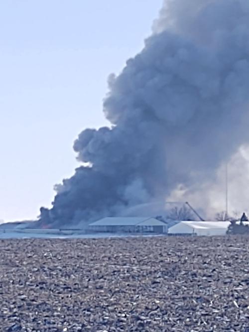 Barn fire