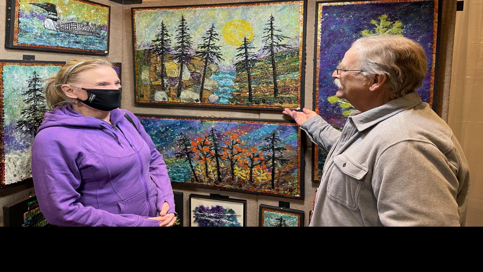 Lower turnout for fine arts show as artists reunite with ...
