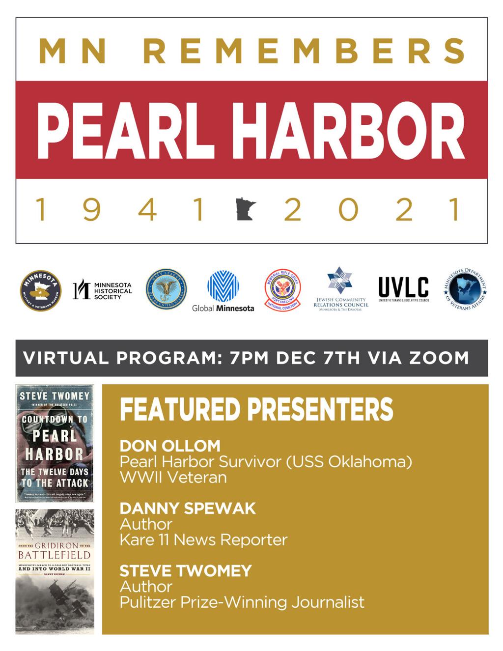 Virtual event slated for 80th anniversary of Pearl Harbor ...