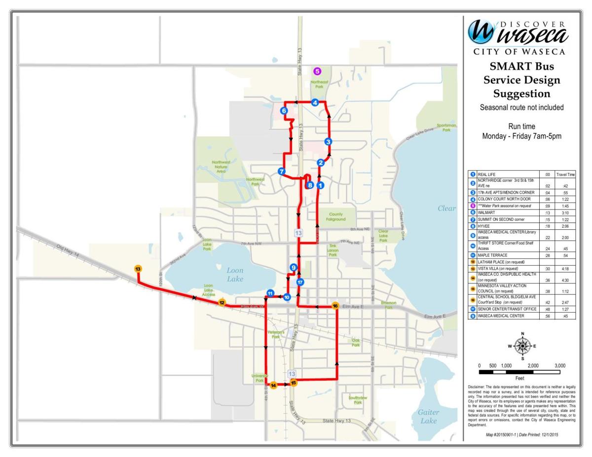 SMART Transit Waseca bus route | Business | mankatofreepress.com
