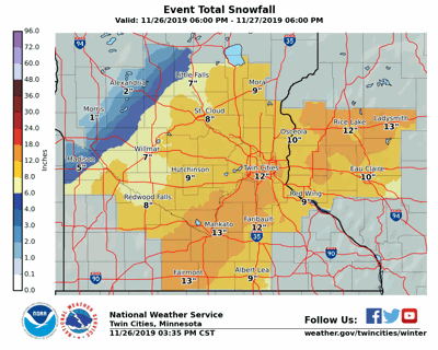 Mankato Predicted To Get The Worst Of Pre Holiday Storm Local