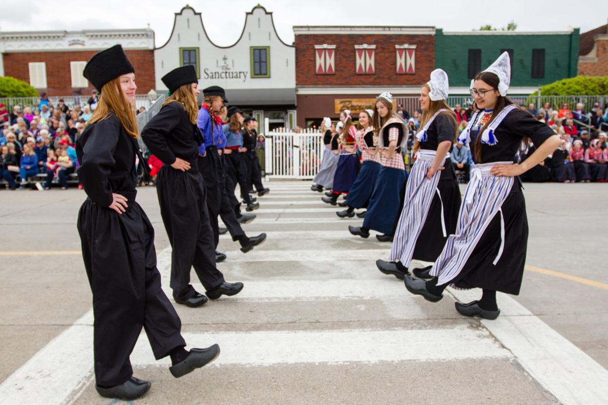 Street dancing at Tulip Time in Pella, Iowa