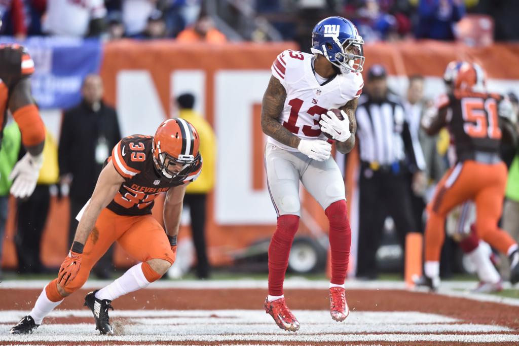 Giants' Odell Beckham Jr. catches and throws TDs against Bears - Sports  Illustrated