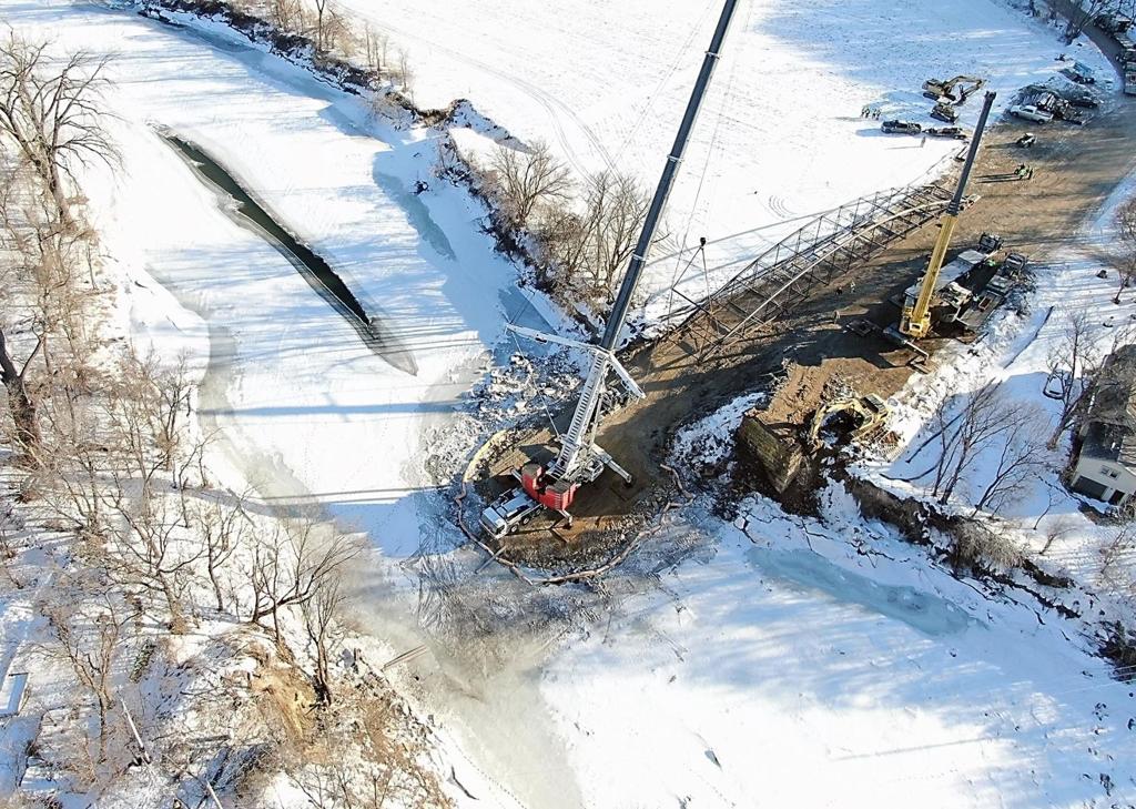 Photos Historic Kern Bridge Moved Photos Mankatofreepress Com