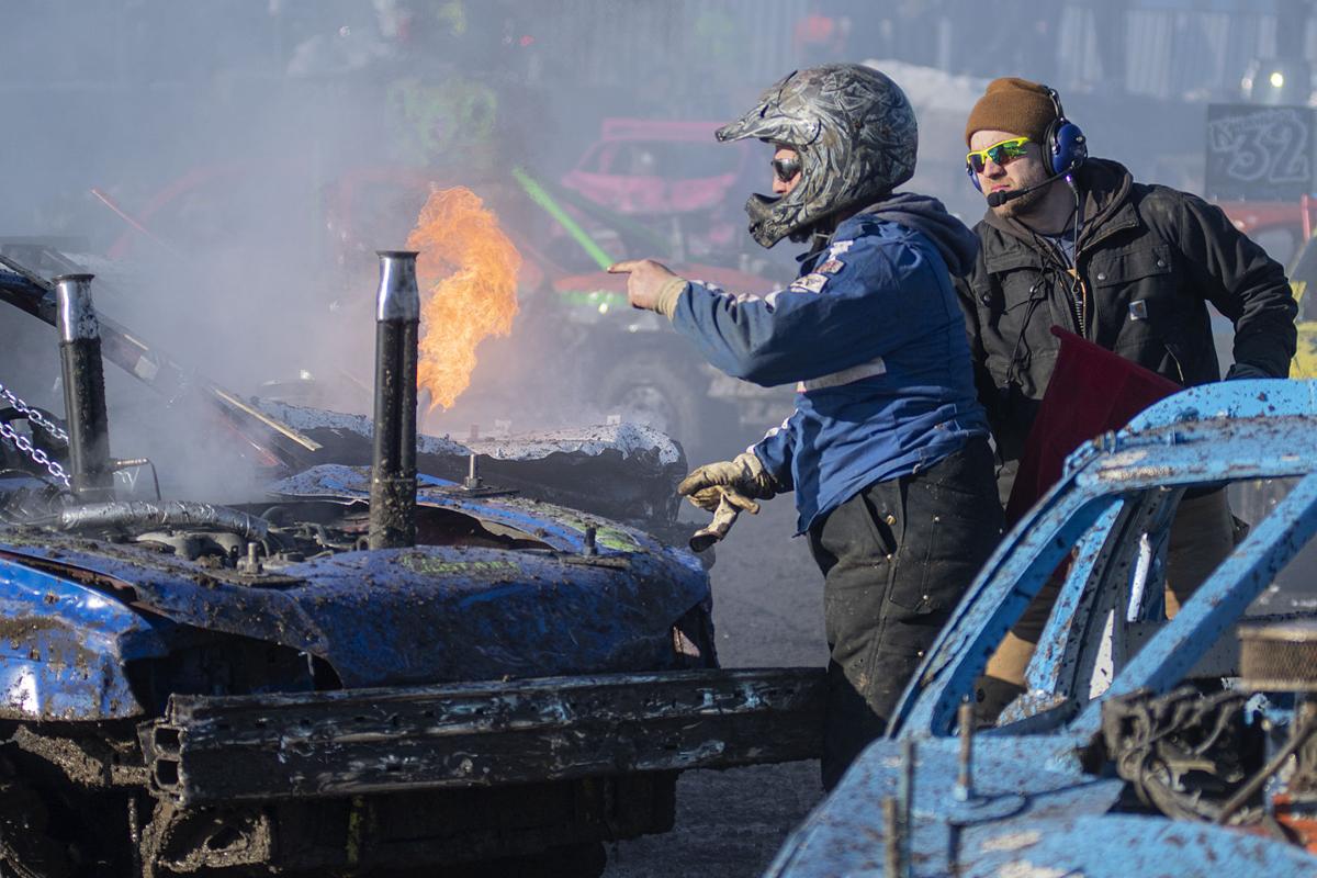 Smash Crash Cold Drivers Flock To St Peter Demolition Derby