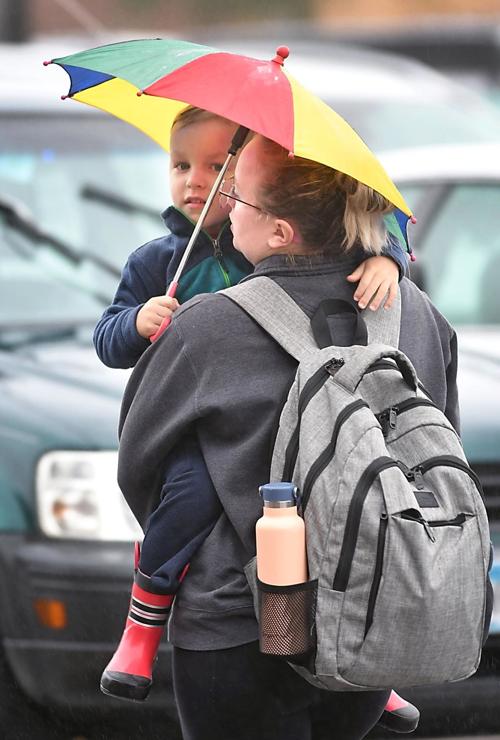 Walking in the rain