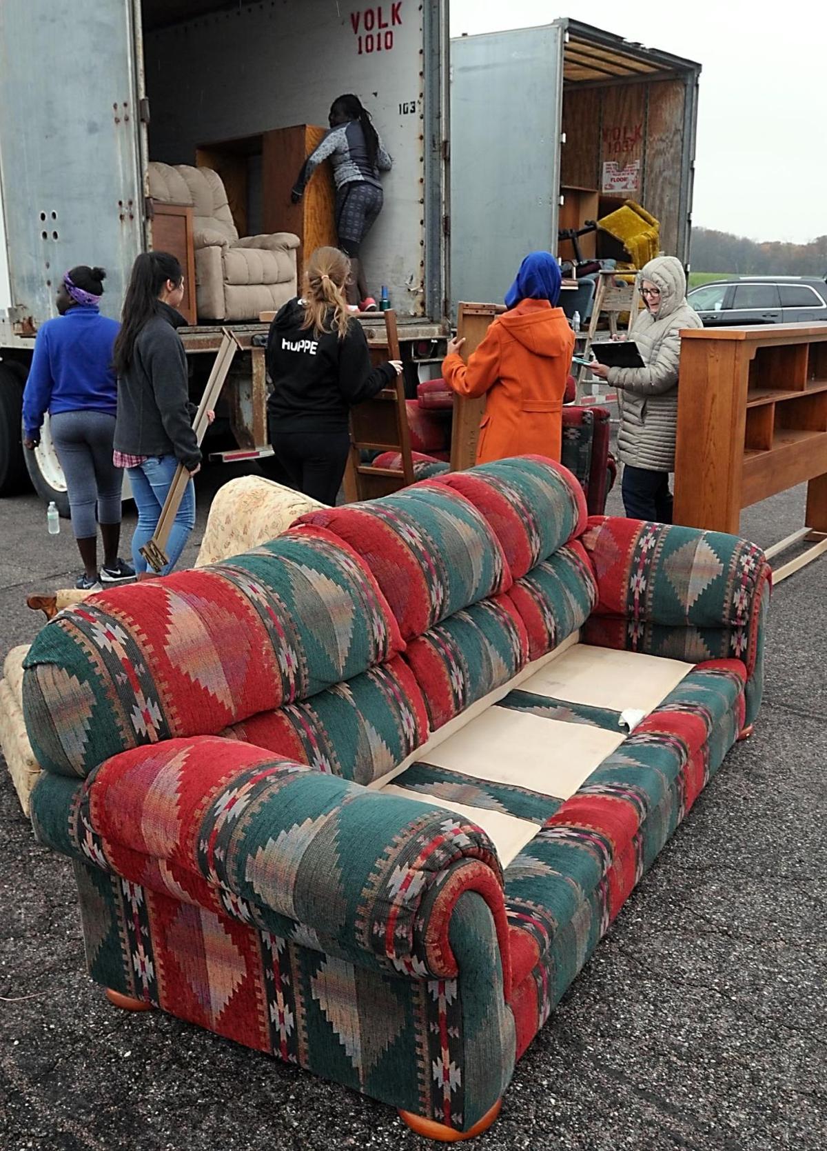Quite the haul Hundreds of pieces of furniture collected for flood