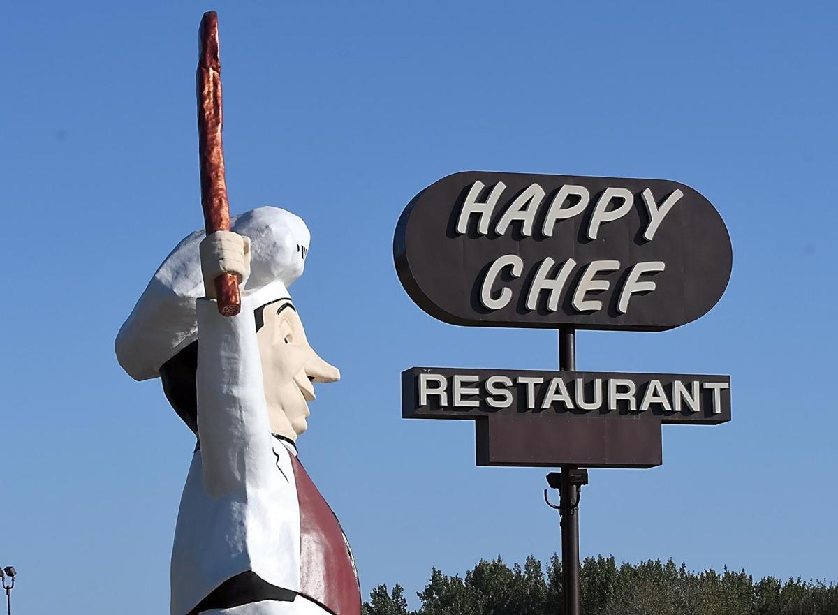 happy chef statue has his voice back local news