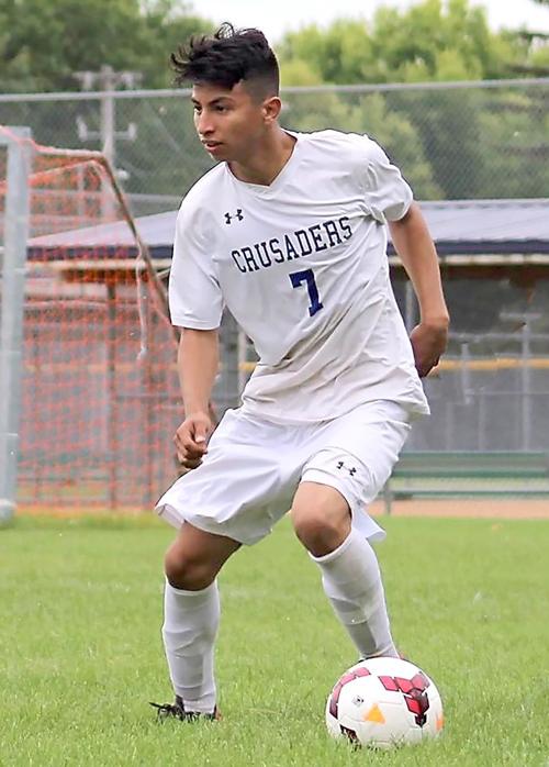 Godoy playing soccer