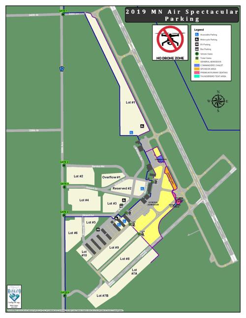 Air show parking map