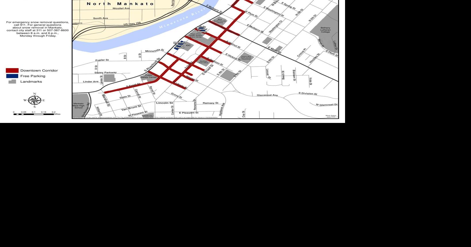 Downtown street parking temporarily prohibited for snow removal Local