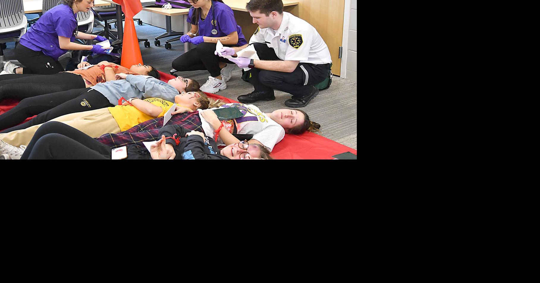 Crisis mode Nursing, paramedic students train for disaster Local News