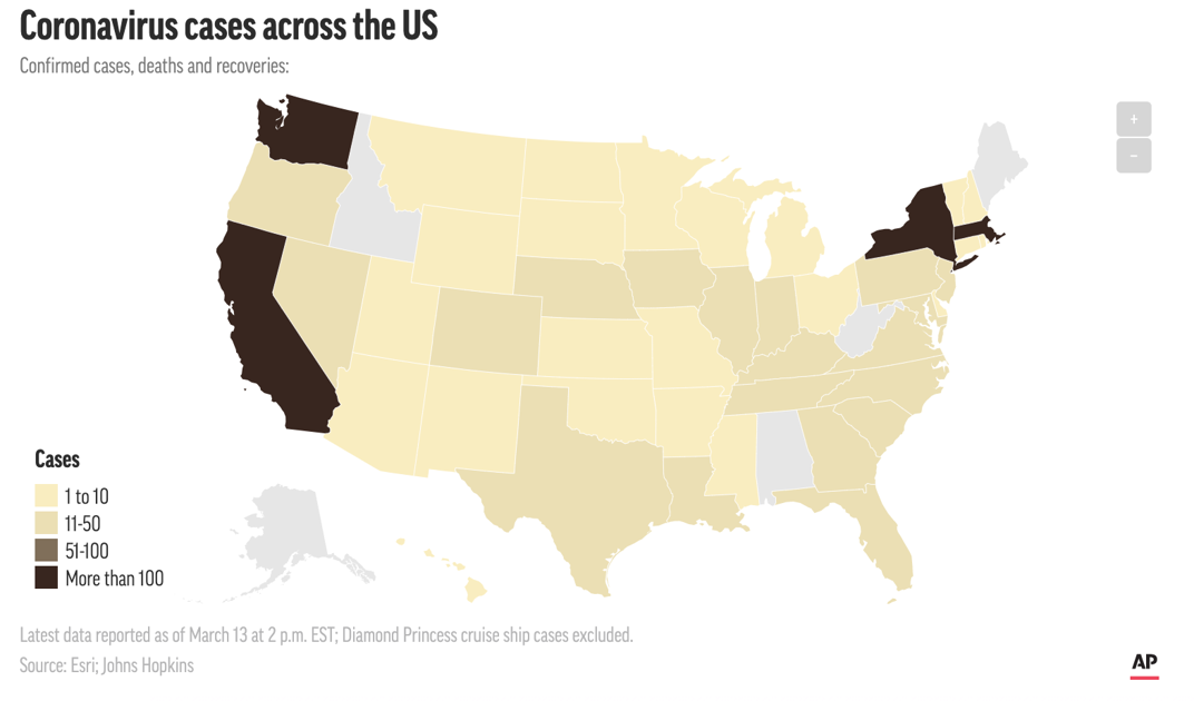 Interactive Map Of Latest Coronavirus Cases Mankatofreepress Com