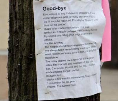 Can I Hang Something on a Utility Pole