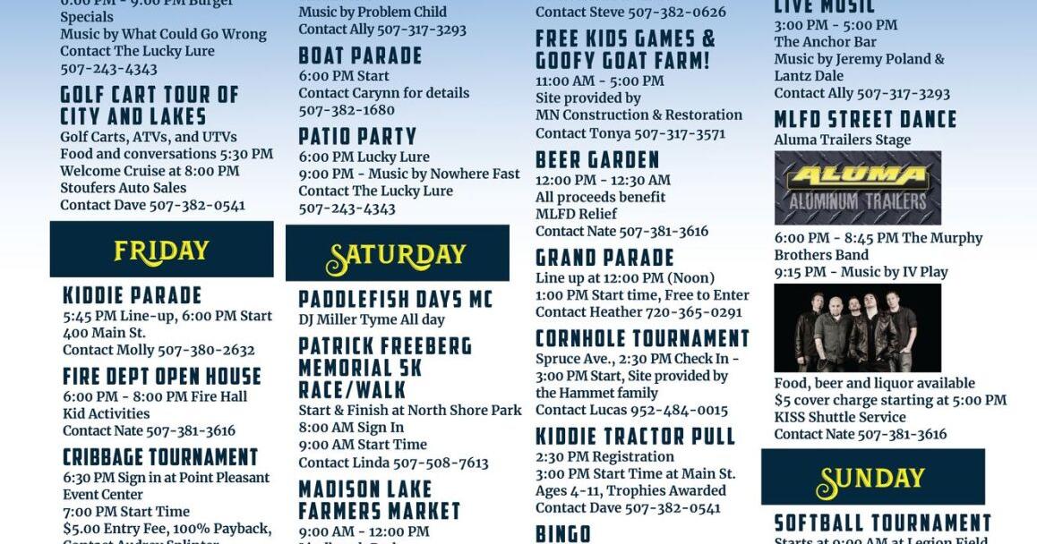 Entertainment calendar Lifestyles